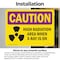Signmission Radiation & Laser Sign, 5 in H x 7 in W, Vinyl Decal, Rectangle OS-2PACK-CR-D-57-L-10173 - alternate 4